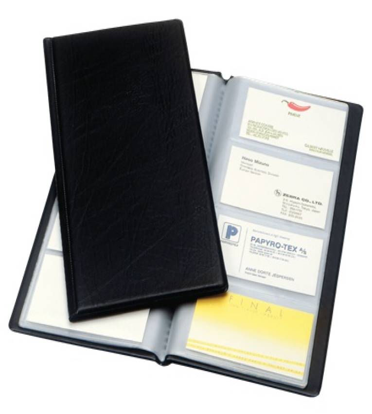 Album et porte de carte de visite noir 340 unités